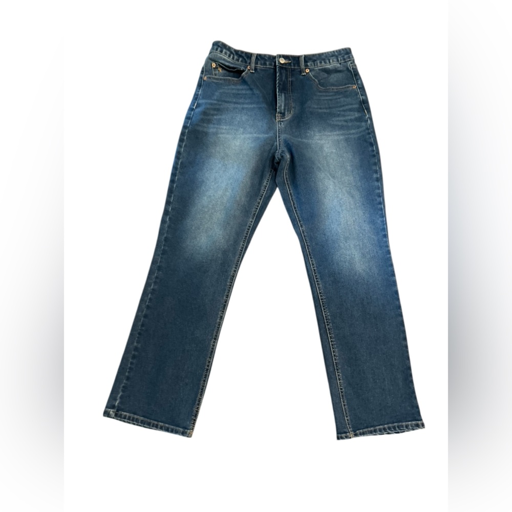 Frye women’s Stonewash Straight Leg Jeans Blue Size 10 Inseam 28